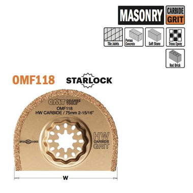 75mm rond hardmetalen schijf vr multi construct. i=2,2mm/1 st