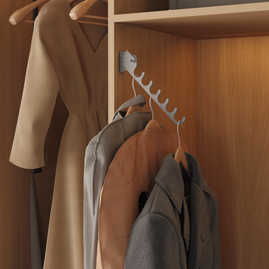 Chic line porte cintres anthracite