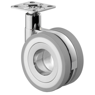 Zwenkwiel 50kg design dubbel wiel