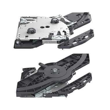 Beslagsets Hettich FurnSpin met Push to open Silent