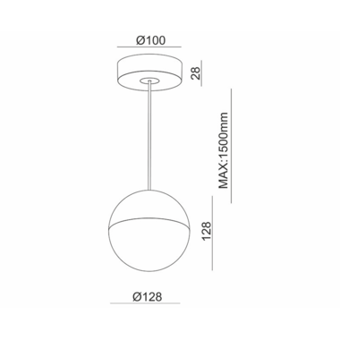 Mime S pendel led 11W 230V