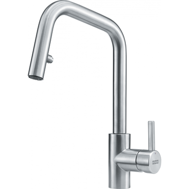 Eos Neo U - Mitigeur à bec extractible / 2 jets / Levier sur le côté / Inox