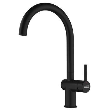 Active J - Mitigeur à bec orientable / Levier sur le côté / Noir mat