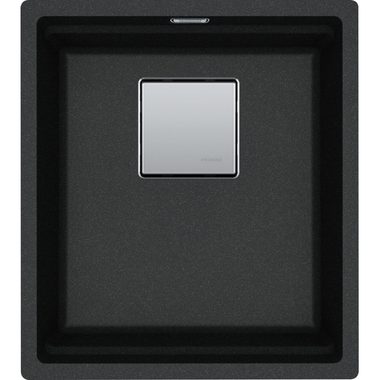 KUBUS 2.0 PRO - Onderbouwspoelbak / 1 bak / 370 x 420 x 200 mm / Manuele lediging / Onyx + Set 3 accessoires