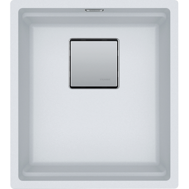 Kubus 2.0 - Cuve à sous-encastrer / 370 x 420 mm / Blanc metallisé
