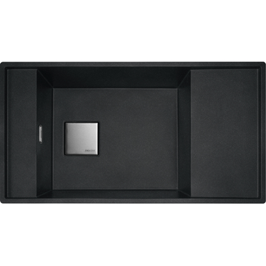 Fresno - Evier à affleurer / 860 x 458 mm / 1 bassin / Onyx / Réversible