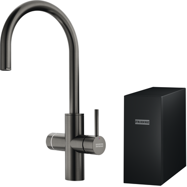 Mythos Water Hub 6 in 1 - Zwenkbare kraan / Zijhendel / Antraciet