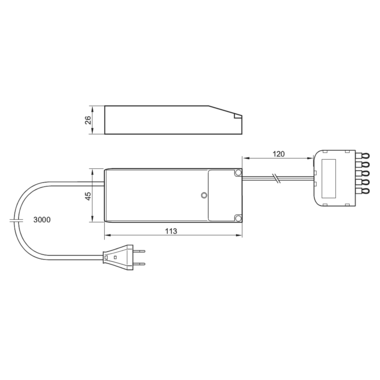 Led konverter voor LD8004 Q-58