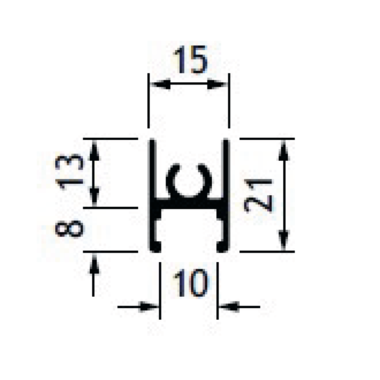 Profil U horizontal inférieur RS-BASE