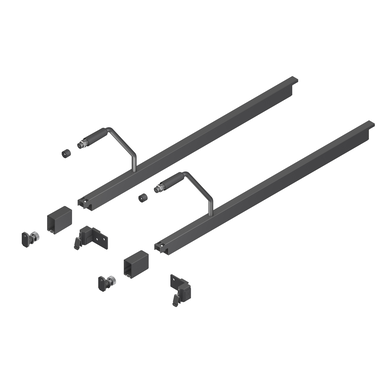 Nova Pro Scala rechthoekige reling met frontstabilisator grafiet setverpakking