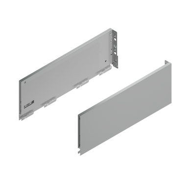 Vionaro set zijwand zilver h185