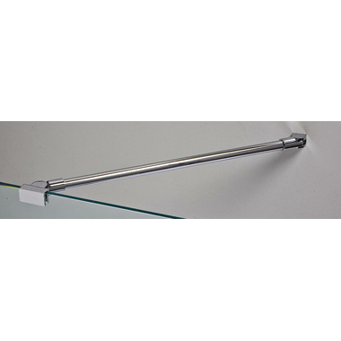 Stabilisatiestang wand/glas met dubbele scharnier, voor 6/10 mm glas, L588, chroom