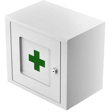 Ninka banio armoire à pharmacie blanche  260 x 243 x 190 mm - verrouillable