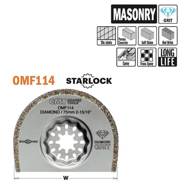75mm rond gecoat diamant schijf vr multi construct i=2,2mm/1 st