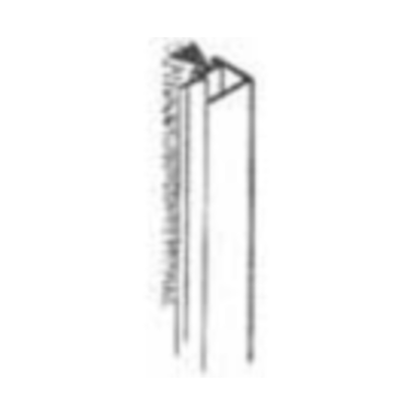 Profile alu avec brosse 6mm 60285  