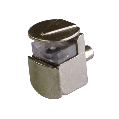 Taquet pr verre 5mm reglable 5-8mm nickele  