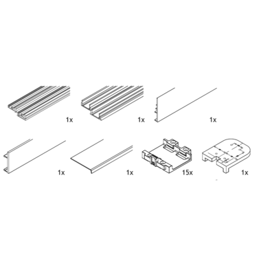 Hawa Combino 65/80 (FS) set rail