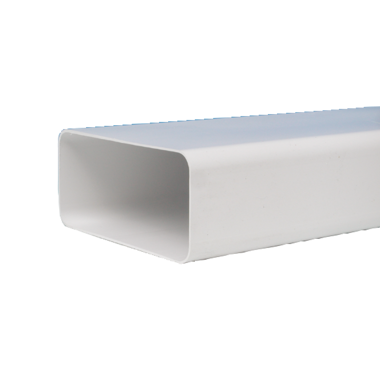 Vlakkanaal d.125 std l.1000mm wit