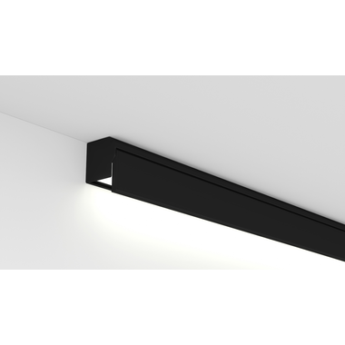 Led profiel Kos mat zwart met schakelaar
