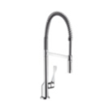 Ax Citterio keukenmengkraan Semi-Pro steel optik