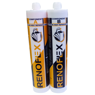 Renoflex oranje 600ml (2x300ml) professionele houtreparatiepasta