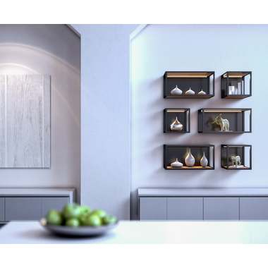 One rugwandset met verlichting