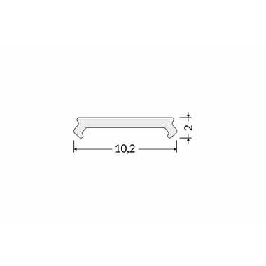 Click diffusie afdekkap C2 voor led profiel