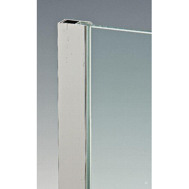 Profil de compensation, pour verres 8/10, L2300, aluminium brillant