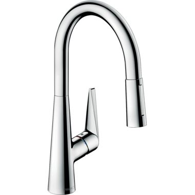 Hansgrohe KP M5116-H200 mengkraan chroom uittrekbare vuistdouche + sbox