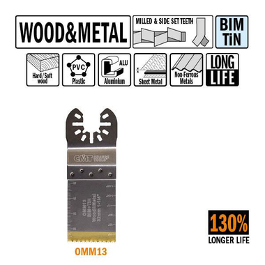 32mm ext.lange standtijd duikzaagje hout/metaal- i=40/h=32/z=18/bim tin
