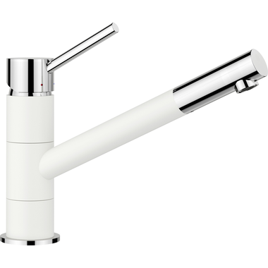 Blanco Kano chrome/Silgranit-blanc 