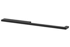Poignee drimo 320mm aluminium / noir asymmetrique 