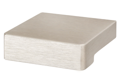 Bouton moka 16mm alu inox look 32x30x10  