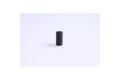Knop cylinder piccolo messing/mat zwart 10x20mm