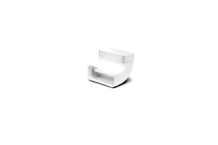 Coude vertical conduit plat (94x175x227  94x175x227mm