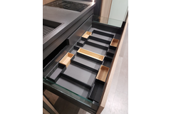 Os répart range-couverts c 120cm h 5,1 cm gris ard 