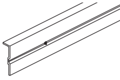 Hawa Clipo 26/36 glasbevestigingsprofiel voor vast glas