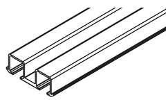Hawa Clipo 16 alu looprail 2,5m dubbel/inbouw/schroeven