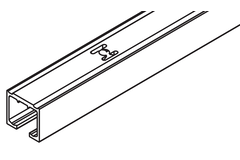 Looprail Hawa Clipo 26/36, alu geanodiseerd, te vijzen, 2500mm
