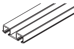 Rail roulement double Hawa Clipo 26/36, alu, à visser, ,3500mm