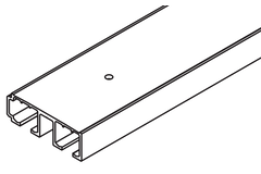 Rail roulement double Hawa Clipo 26/36, alu, à visser, 6000mm