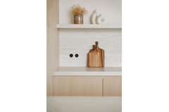 Rond 2.0 - backfit stopcontact b-f crème basic