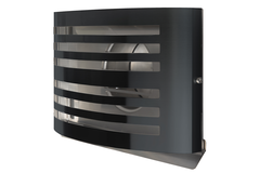 Paneir alfa jalousie inox/noir d.125mm 