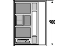 Hailo separato-k 90cm 52l2 x 18l + 2 x 8l 2 x 18l + 2 x 8l