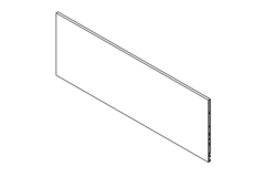 Vionaro front binnenlade wit H185 1160mm inkortbaar