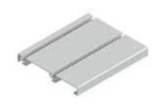 Rail inférieurdouble Terra TR19 6m alu argent  