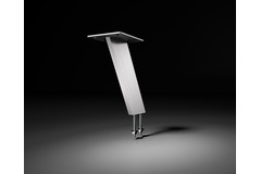 Support de bar korfu incliné  h:170mm look inox  