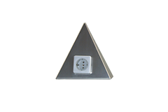 Delta Maxi RVS enkel stopcontact D-NL-L