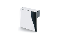 Poignée Venusia, entraxe de perçages 32, L 60 mm, B 60 mm, H 21 mm, chromé brillant