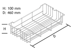 Korf Classic V11 voor kolomkast zilver k300mm